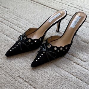 Tony Bianco Shae Black Suede Heels